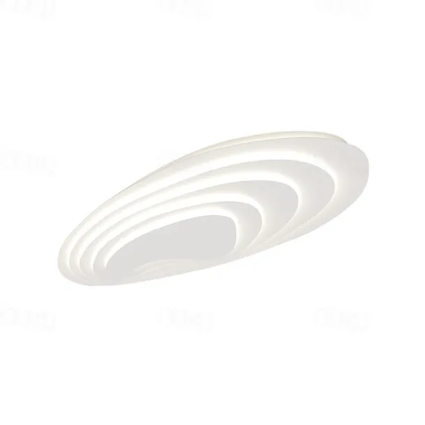 Modern Ceiling Light Dimmable with Remote Contral 56cm Flush Mount Ceiling Lamp Acrylic Lampshade Chandelier Bedroom Living Room