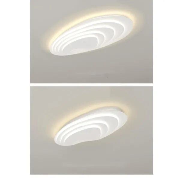 Modern Ceiling Light Dimmable with Remote Contral 56cm Flush Mount Ceiling Lamp Acrylic Lampshade Chandelier Bedroom Living Room