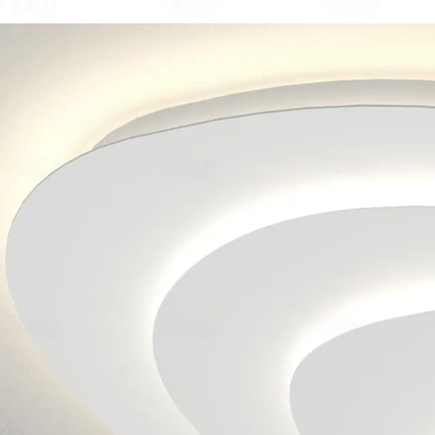 Modern Ceiling Light Dimmable with Remote Contral 56cm Flush Mount Ceiling Lamp Acrylic Lampshade Chandelier Bedroom Living Room