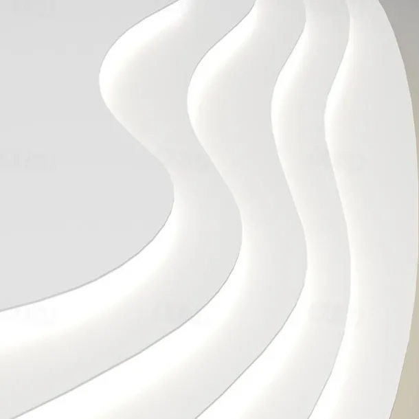 Modern Ceiling Light Dimmable with Remote Contral 56cm Flush Mount Ceiling Lamp Acrylic Lampshade Chandelier Bedroom Living Room