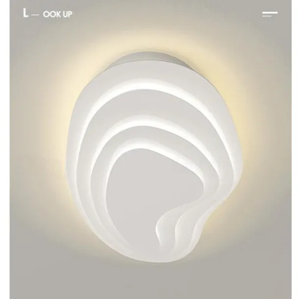 Modern Ceiling Light Dimmable with Remote Contral 56cm Flush Mount Ceiling Lamp Acrylic Lampshade Chandelier Bedroom Living Room