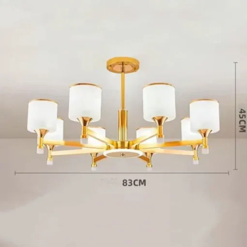Modern Chandelier Ceiling Light LED Pendant Lights Modern Flush Mount Ceiling Lamp for Dining Room Living Room Black Golden 6/8/10/15-Lights 110-240V