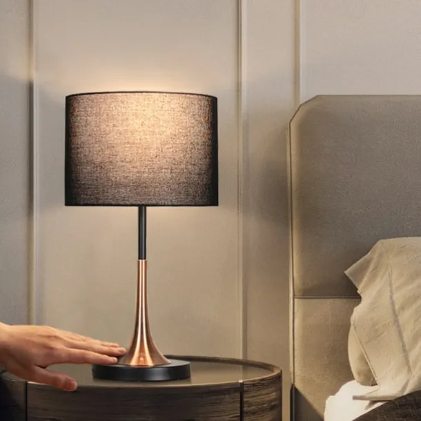 Modern Contemporary Table Lamp For Living Room White Desk Decorative Lamp For Bedroom Study Office Farmhouse Nightstand Lamp End Table Lamp