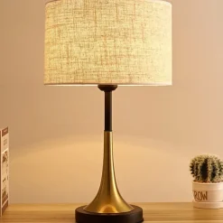 Modern Contemporary Table Lamp For Living Room White Desk Decorative Lamp For Bedroom Study Office Farmhouse Nightstand Lamp End Table Lamp