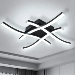 Modern Dimmable LED Ceiling light curved 2 Head 15W 3 Head 20W 4 Head 24W Minimalist Embedded Ceiling Light Fixtures Suitable for Hallways Study Rooms Bedrooms Jobbies Kitchens