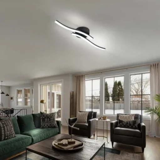 Modern Dimmable LED Ceiling light curved 2 Head 15W 3 Head 20W 4 Head 24W Minimalist Embedded Ceiling Light Fixtures Suitable for Hallways Study Rooms Bedrooms Jobbies Kitchens