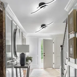 Modern Dimmable LED Ceiling light curved 2 Head 15W 3 Head 20W 4 Head 24W Minimalist Embedded Ceiling Light Fixtures Suitable for Hallways Study Rooms Bedrooms Jobbies Kitchens