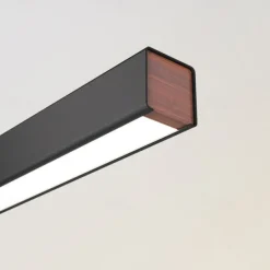 Modern LED Pendant Lighting Dimmable LED Chandelier Linear Design 60/80/100cm Hanging Light Fixture for Dining Room Kitchen Island Breakfast Area Living Room 110-240V