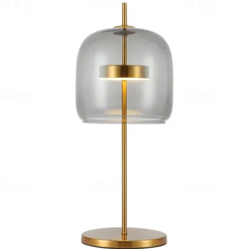 Modern Led Table Lamp with Glass Lampshade Simple Bedroom Bedside Desk Lights Nordic Creative Glass Home Decorative Table Lamps 110-240V