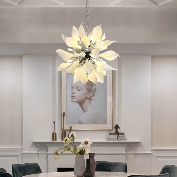 Modern Luxury Pendant Light Dining Room Hanging Lamp White Ceramic Bedroom Decorative Lamps LED 110-240V