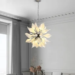 Modern Luxury Pendant Light Dining Room Hanging Lamp White Ceramic Bedroom Decorative Lamps LED 110-240V