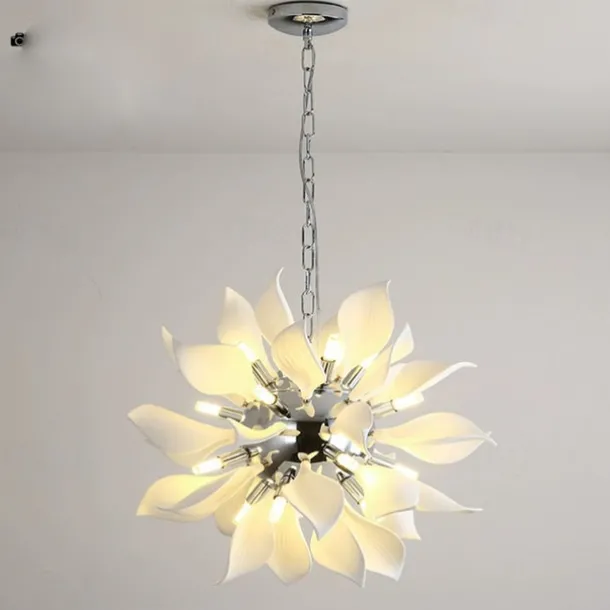 Modern Luxury Pendant Light Dining Room Hanging Lamp White Ceramic Bedroom Decorative Lamps LED 110-240V