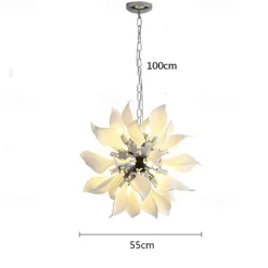 Modern Luxury Pendant Light Dining Room Hanging Lamp White Ceramic Bedroom Decorative Lamps LED 110-240V
