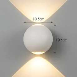 Modern Outdoor Wall Lights LED Indoor Wall Lights Outdoor Shops / Cafes Aluminum Wall Light IP65 85-265V 6 W