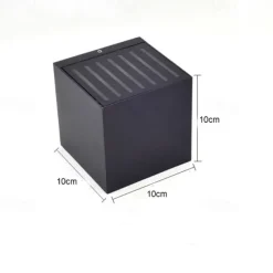 Modern Outdoor Wall Sconce Up and Down Light Warm White Waterproof Wall Fixture Lighting Aluminum LED Exterior Sconce for Indoor Outdoor Patio Porch 110-240V