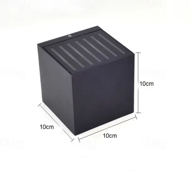 Modern Outdoor Wall Sconce Up and Down Light Warm White Waterproof Wall Fixture Lighting Aluminum LED Exterior Sconce for Indoor Outdoor Patio Porch 110-240V