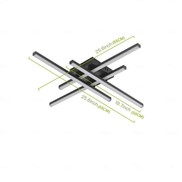 Modern Semi Flush Mount Ceiling Light Acrylic 4 Light LED Ceiling Lamp Nordic Sputnik Light Fixture for Living Room Dining Room Bedroom 110-240V