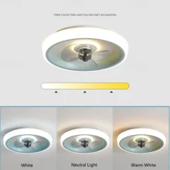 Modern Simple LED Ceiling Fan Light Ceiling Fan Lamp Dining Room Living Room Restaurant Bedroom