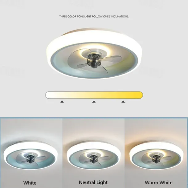 Modern Simple LED Ceiling Fan Light Ceiling Fan Lamp Dining Room Living Room Restaurant Bedroom