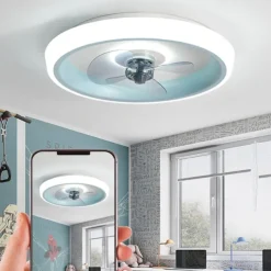 Modern Simple LED Ceiling Fan Light Ceiling Fan Lamp Dining Room Living Room Restaurant Bedroom