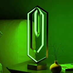 Modern Table Lamps RGB Dimmable Polygon LED Mood Table Lamp with Remote Control and Control App for Bedroom Living Room Office Nightstand Bookshelf