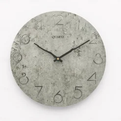 Modern Wall Clock,Creative Decorative Nordic Log Style Wall Clock Arabic Numerals Wall Clock Modern White Wood Simple Round Wall Clock 30cm