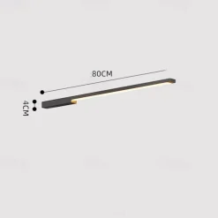 Modern Waterproof Outdoor Wall Light Villa Garden Balcony LED Strip Lamp 1-Light Courtyard Fixture 110-240V 20W Sconce Lighting