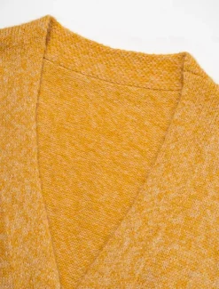 Mohair Bishop Sleeve Casual Daily Knit Cardigan