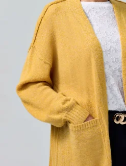 Mohair Bishop Sleeve Casual Daily Knit Cardigan