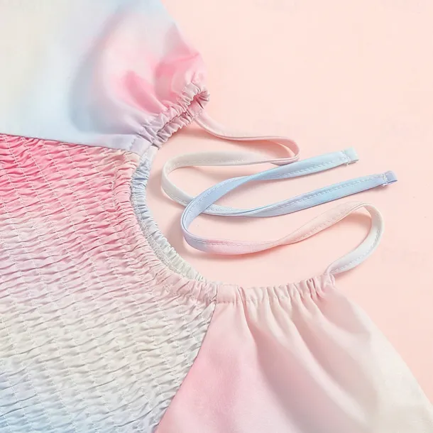 Mommy and Me Dresses Tie Dye Street Print Pink Short Sleeve Midi Mommy And Me Outfits Cute Matching Outfits