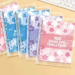 Money Saving Challenge Binder Kit With 100 Envelopes & Tracker Money Saving Challenge Book Budget Planner Book for Budgeting
