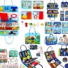 Montessori Toys Felt Busy Board Bag Early Education Puzzle Learning Board Montessori Training For Young ChildrenTeaching Aids