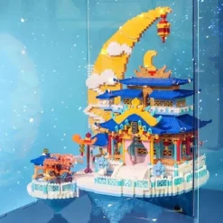 Moon Palace Building Blocks - Small Educational Construction Assembly Toys for Children Fostering Creativity Problem-Solving Skills and Fine Motor Development