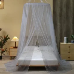 Mosquito Net Bed Canopy with Princess Top Easy to Install Suitable for Adult and Children King Size Bed