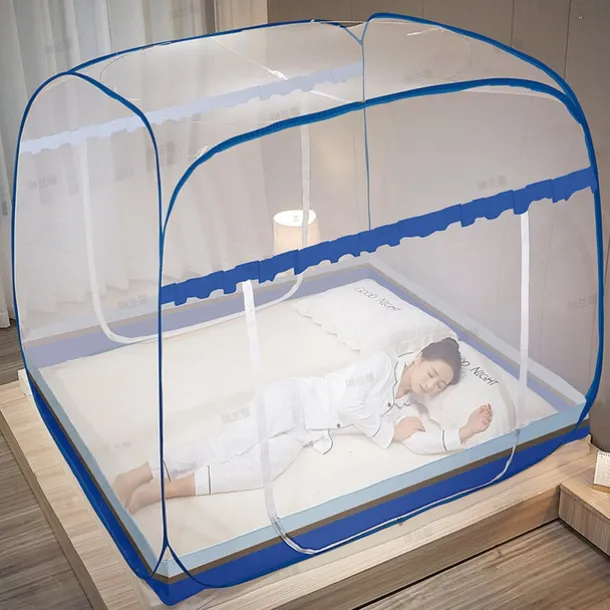 Mosquito Net Pop Up Ten Folding Netting Bed Tent,Portable Mosquito Netting with Bottom,Bug Net,Canopy Outdoor,Camping Tent,Insect Screen,Ultralight,Folding Design