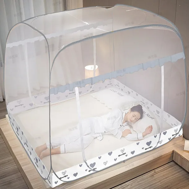 Mosquito Net Pop Up Ten Folding Netting Bed Tent,Portable Mosquito Netting with Bottom,Bug Net,Canopy Outdoor,Camping Tent,Insect Screen,Ultralight,Folding Design