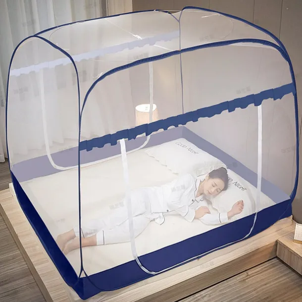 Mosquito Net Pop Up Ten Folding Netting Bed Tent,Portable Mosquito Netting with Bottom,Bug Net,Canopy Outdoor,Camping Tent,Insect Screen,Ultralight,Folding Design