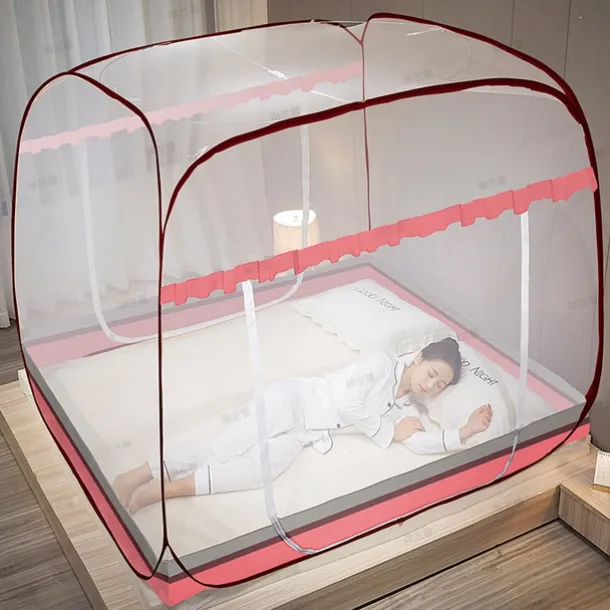 Mosquito Net Pop Up Ten Folding Netting Bed Tent,Portable Mosquito Netting with Bottom,Bug Net,Canopy Outdoor,Camping Tent,Insect Screen,Ultralight,Folding Design