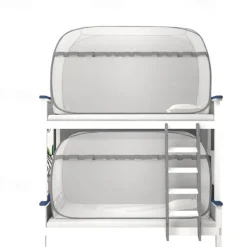 Mosquito Nets for Bunk Bed Getting On and Off the Bed Increase Space All Inclusive Mosquito Net for Bed Single Door Opening Student Mosquito Nets