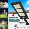 Motian Solar LED Lamp 6000K Street Light with Remote Control 3 Function Human Body Induction Light Outdoor Yard Supply