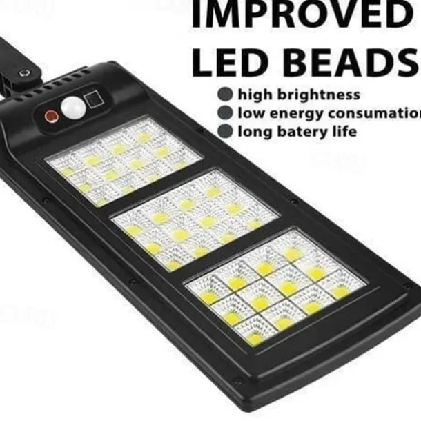 Motian Solar LED Lamp 6000K Street Light with Remote Control 3 Function Human Body Induction Light Outdoor Yard Supply