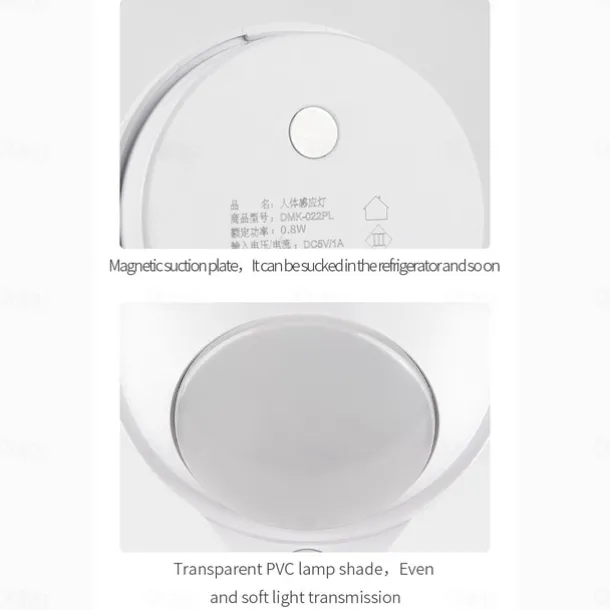 Motion Sensor Light LED Night Light USB Rechargeable Night Lamp For Kitchen Cabinet Wardrobe Lamp Staircase Closet Wall Light