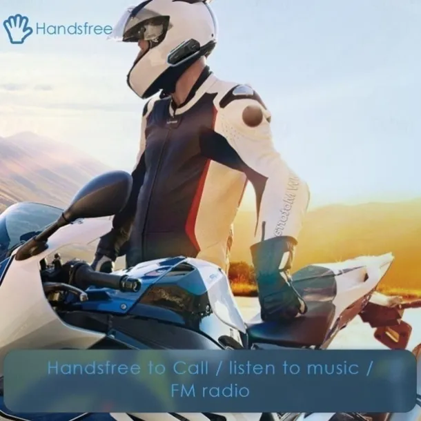 Motorcycle Headset Bluetooth Helmet Intercom Waterproof Helmet Headset Bluetooth 4.1 Motorcycle Accessories