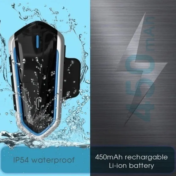 Motorcycle Headset Bluetooth Helmet Intercom Waterproof Helmet Headset Bluetooth 4.1 Motorcycle Accessories