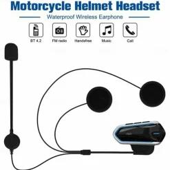 Motorcycle Headset Bluetooth Helmet Intercom Waterproof Helmet Headset Bluetooth 4.1 Motorcycle Accessories
