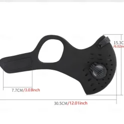 Motorcycle Mask Riding Dust Mask Breathable Replaceable Filter Filter Mask Hanging Ears Mask