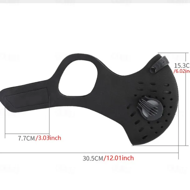 Motorcycle Mask Riding Dust Mask Breathable Replaceable Filter Filter Mask Hanging Ears Mask