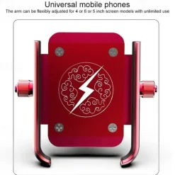 Motorcycle Phone Holder GPS Mount Holder Mountain Bike Rotary Navigation Aluminum Alloy Mobile Phone Bracket for Ios Android Phone