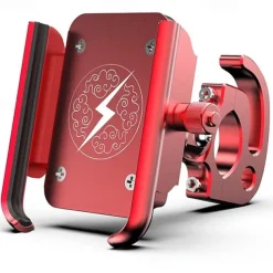 Motorcycle Phone Holder GPS Mount Holder Mountain Bike Rotary Navigation Aluminum Alloy Mobile Phone Bracket for Ios Android Phone