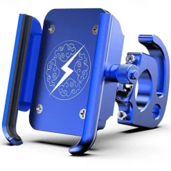 Motorcycle Phone Holder GPS Mount Holder Mountain Bike Rotary Navigation Aluminum Alloy Mobile Phone Bracket for Ios Android Phone